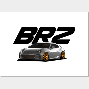 2022 Subaru BRZ Grey Posters and Art